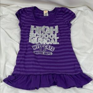 Disney Purple High School Musical 2 Wildcats T-Shirt Size XL